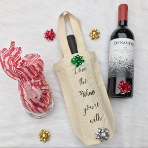 “Love the Wine You’re With” Wine Canvas Tote